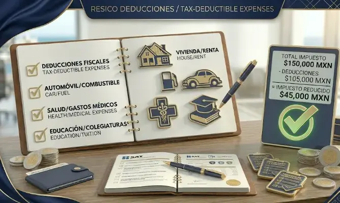 Qué gastos son deducibles ante el SAT en México (2025)