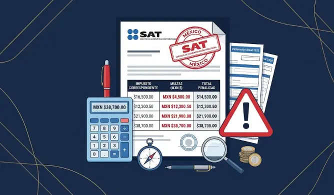 Multas del SAT en México 2026: cuánto puedes llegar a pagar