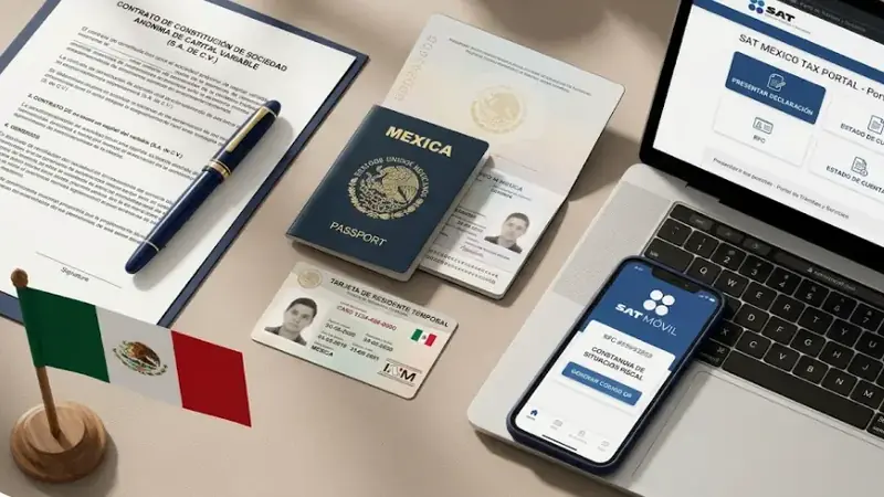 Visa emprendedores México extranjeros negocio INM residencia temporal inversionista 2026